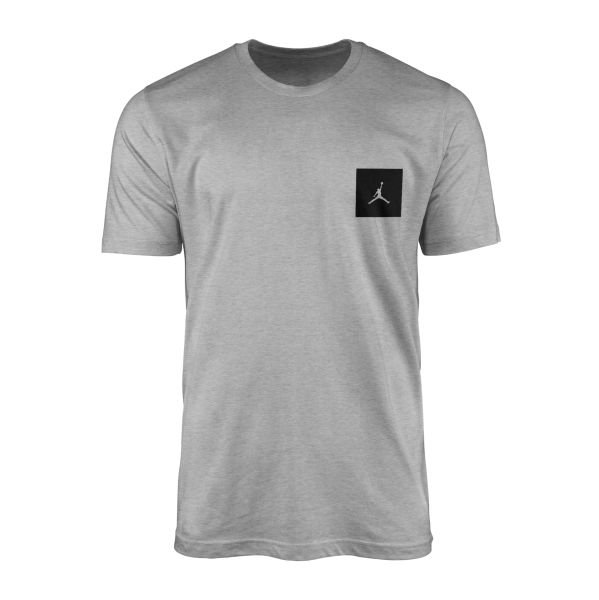 Air Jordan Black Patch Tişört M - Gri