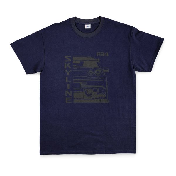 R34 Skyline Tişört XXL - Lacivert