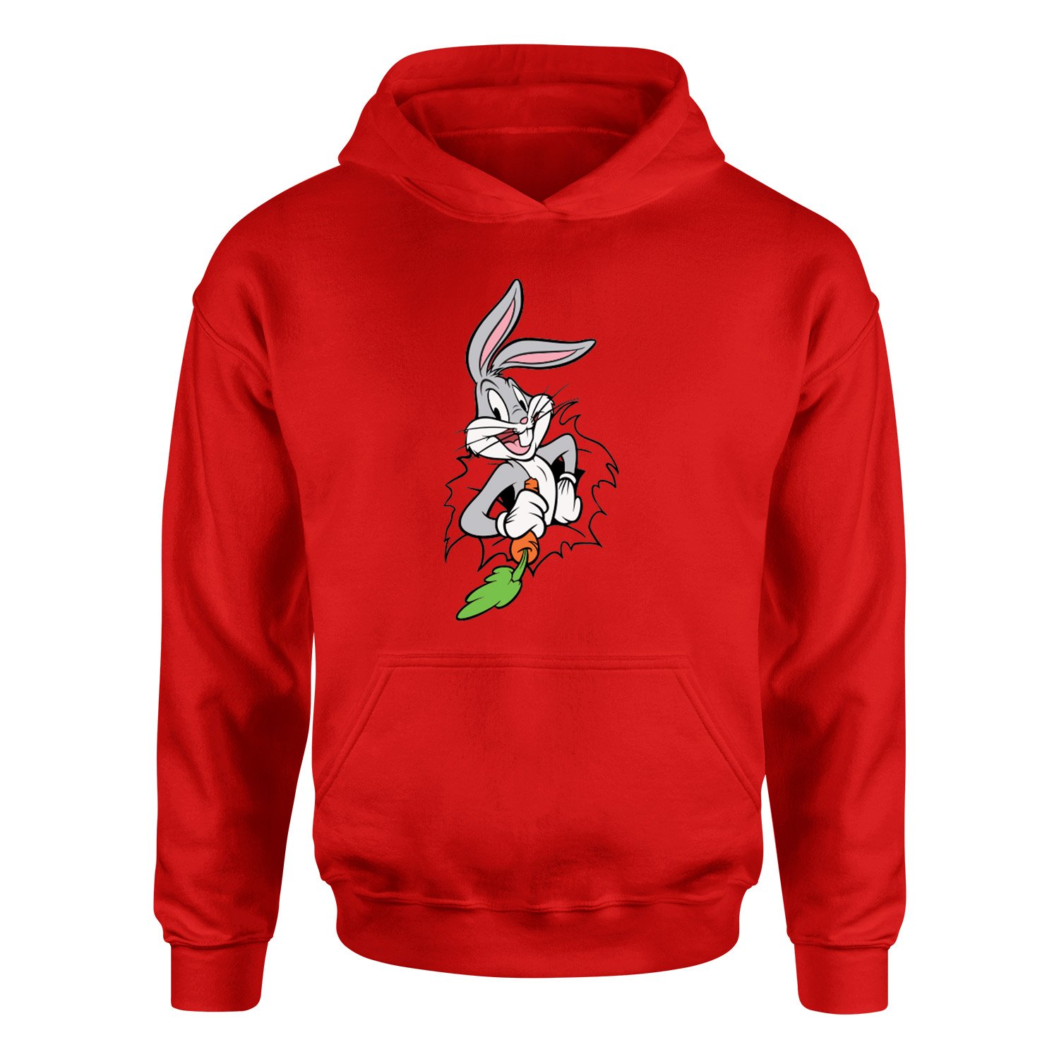 Bugs Bunny Splash Hoodie S - Kırmızı