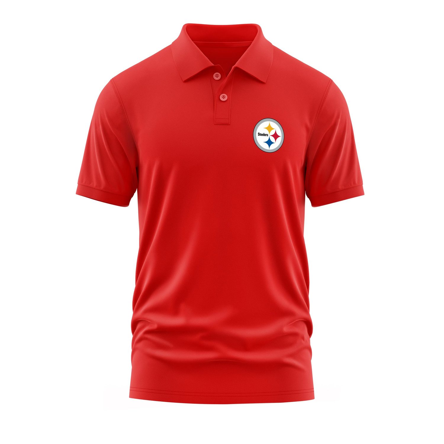 Pittsburgh Steelers Polo Tişört XL - Kırmızı