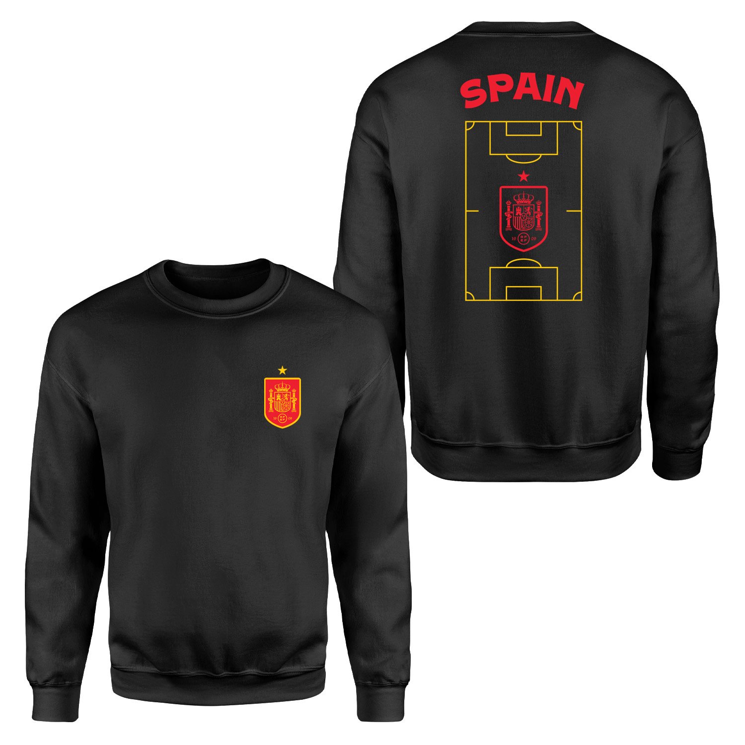 İspanya Dünya Kupası 2026 Sweatshirt L - Siyah