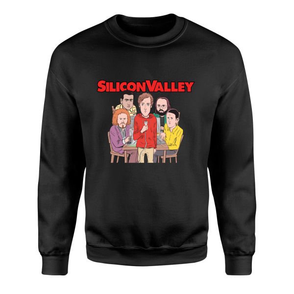 Silicon Valley Sweatshirt S - Siyah