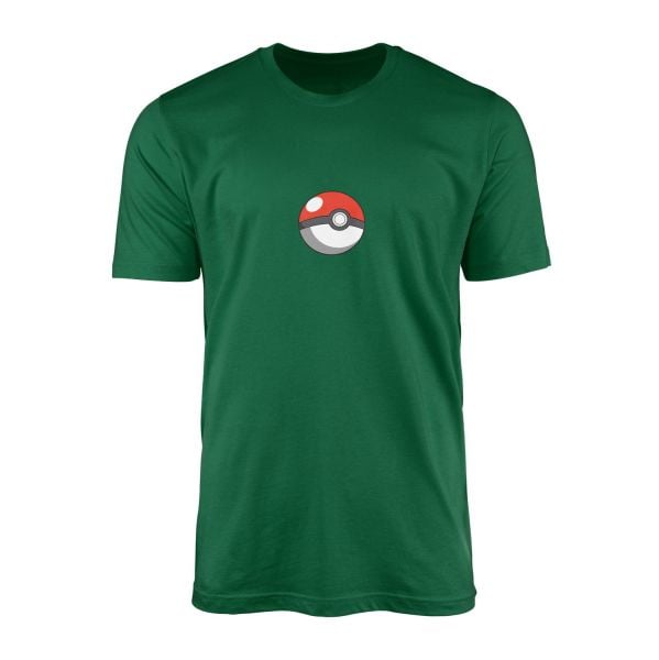 Pokeball Tişört L - Nefti Yeşili