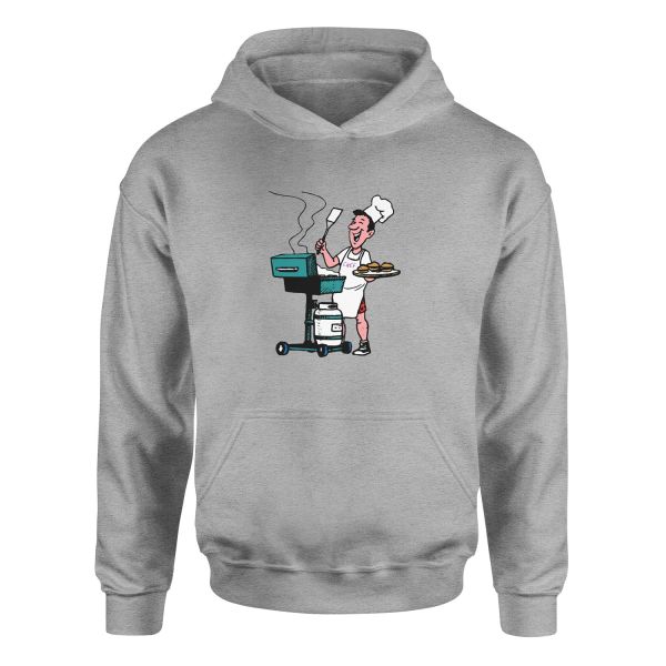 BBQ Chef Hoodie M - Gri