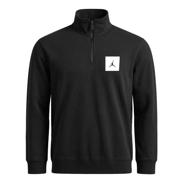 Air Jordan White Patch Yarım Fermuarlı Sweatshirt