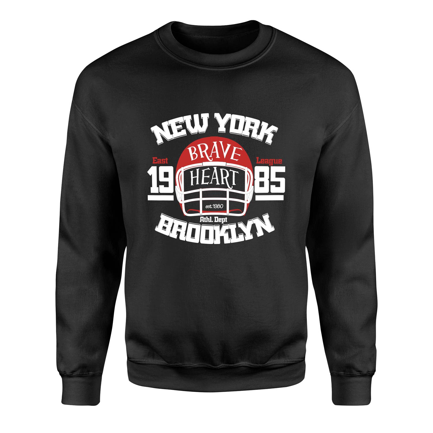 New York Brave Hart BKLYN Sweatshirt L - Siyah
