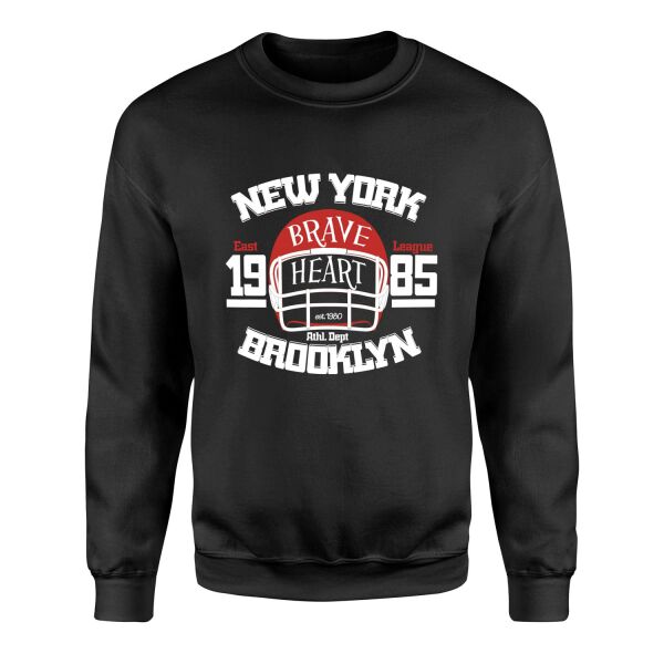 New York Brave Hart BKLYN Sweatshirt L - Siyah