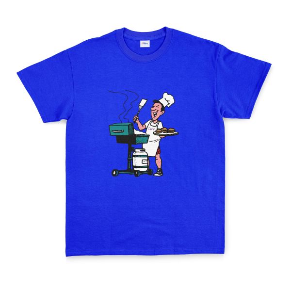 BBQ Chef Tişört M - Mavi