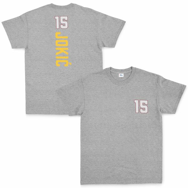Nikola Jokić Basic Forma Tişört XXL - Gri