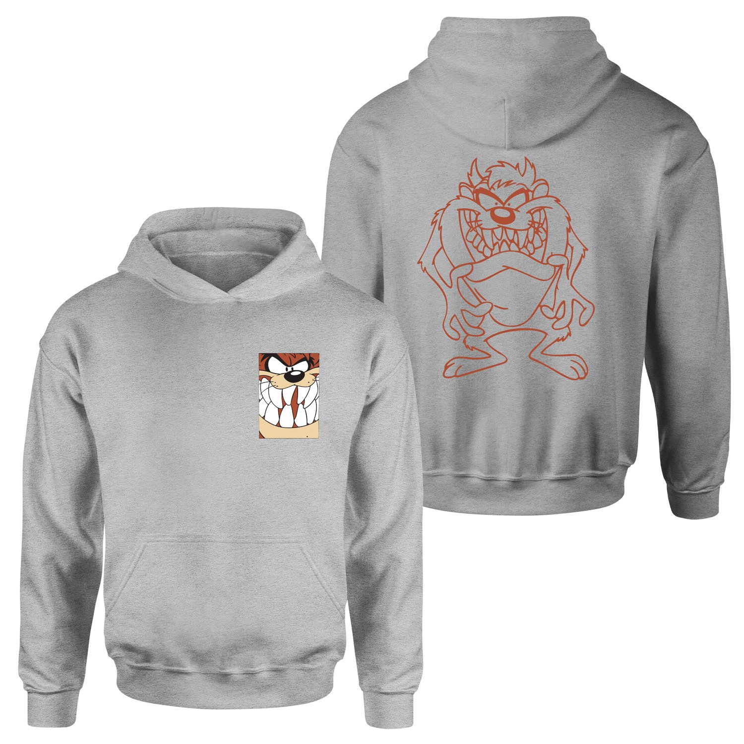 Tazmanya Canavarı Hoodie L - Gri