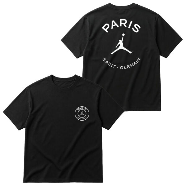 Air Jordan X Paris Saint Germain Oversize Tişört M - Siyah