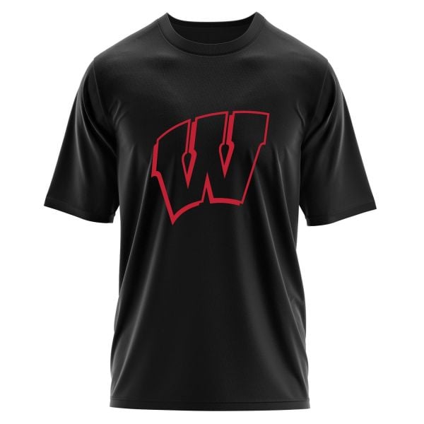 Wisconsin Badgers Oversize Tişört S - Siyah
