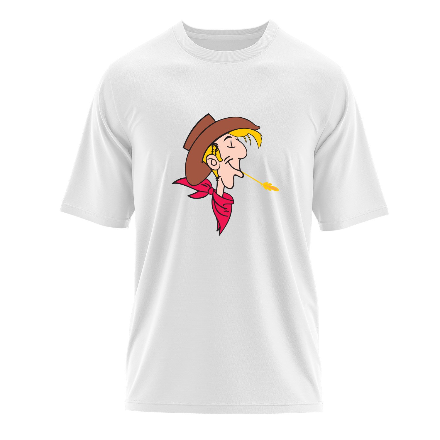 Lucky Luke Oversize Tişört L - Beyaz