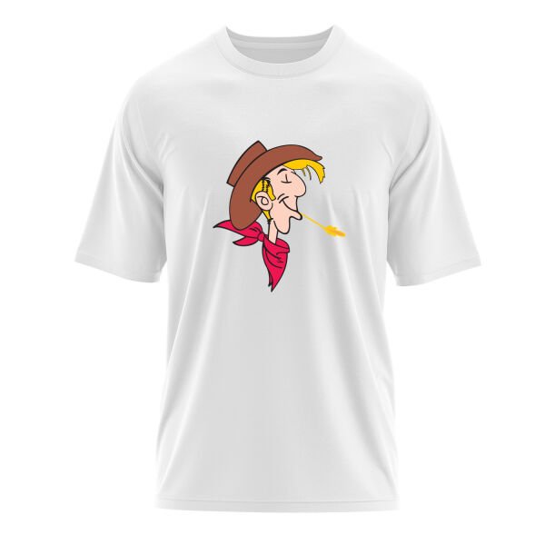 Lucky Luke Oversize Tişört L - Beyaz