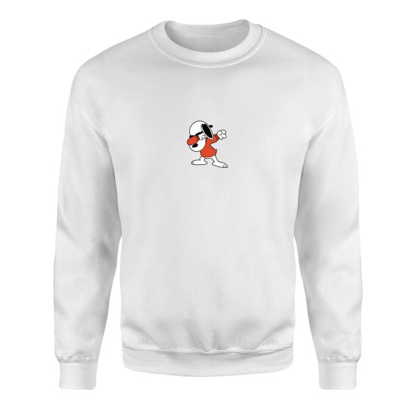 Snoopy Sweatshirt L - Beyaz