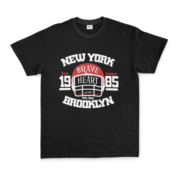 New York Brave Hart BKLYN Tişört M - Siyah