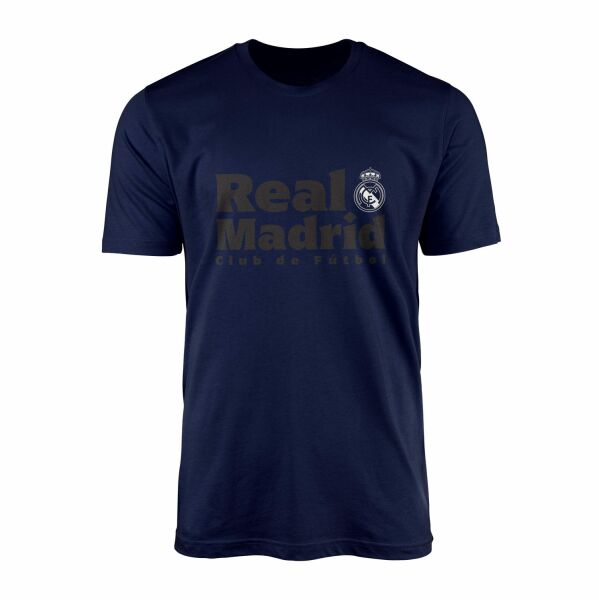 Real Madrid Club de Futbol Tişört L - İndigo Mavisi