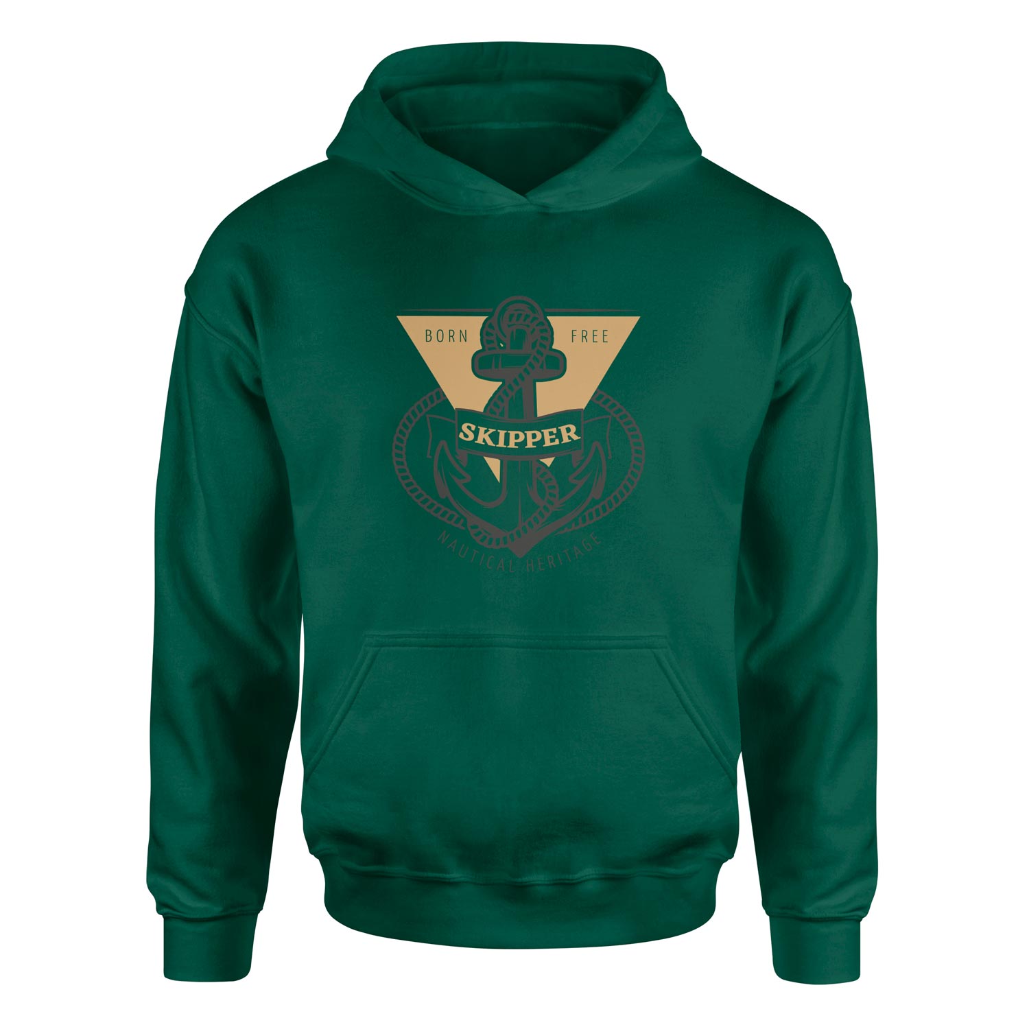 Skipper Denizci Hoodie S - Nefti Yeşili