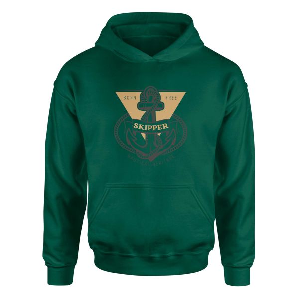 Skipper Denizci Hoodie S - Nefti Yeşili