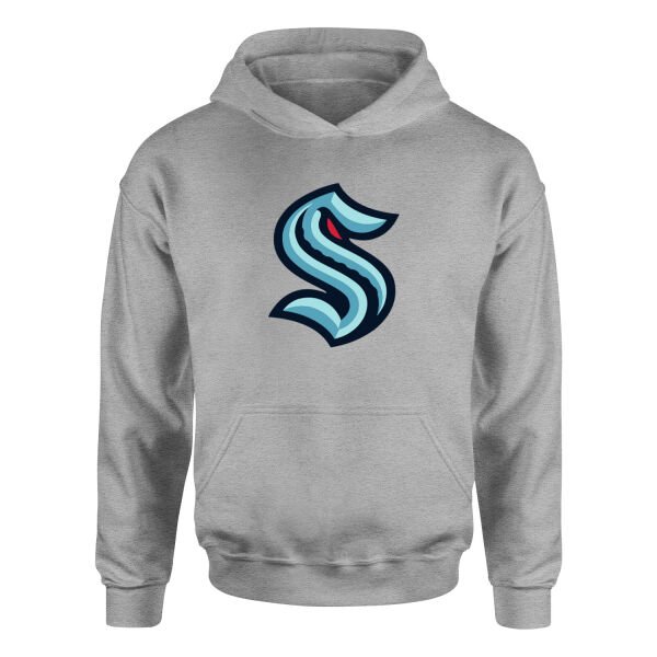 Seattle Kraken Shield Hoodie M - Gri