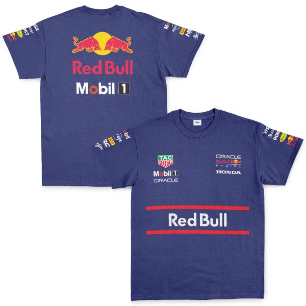 Red Bull Racing Teamline 2025 Tişört XL - İndigo Mavisi