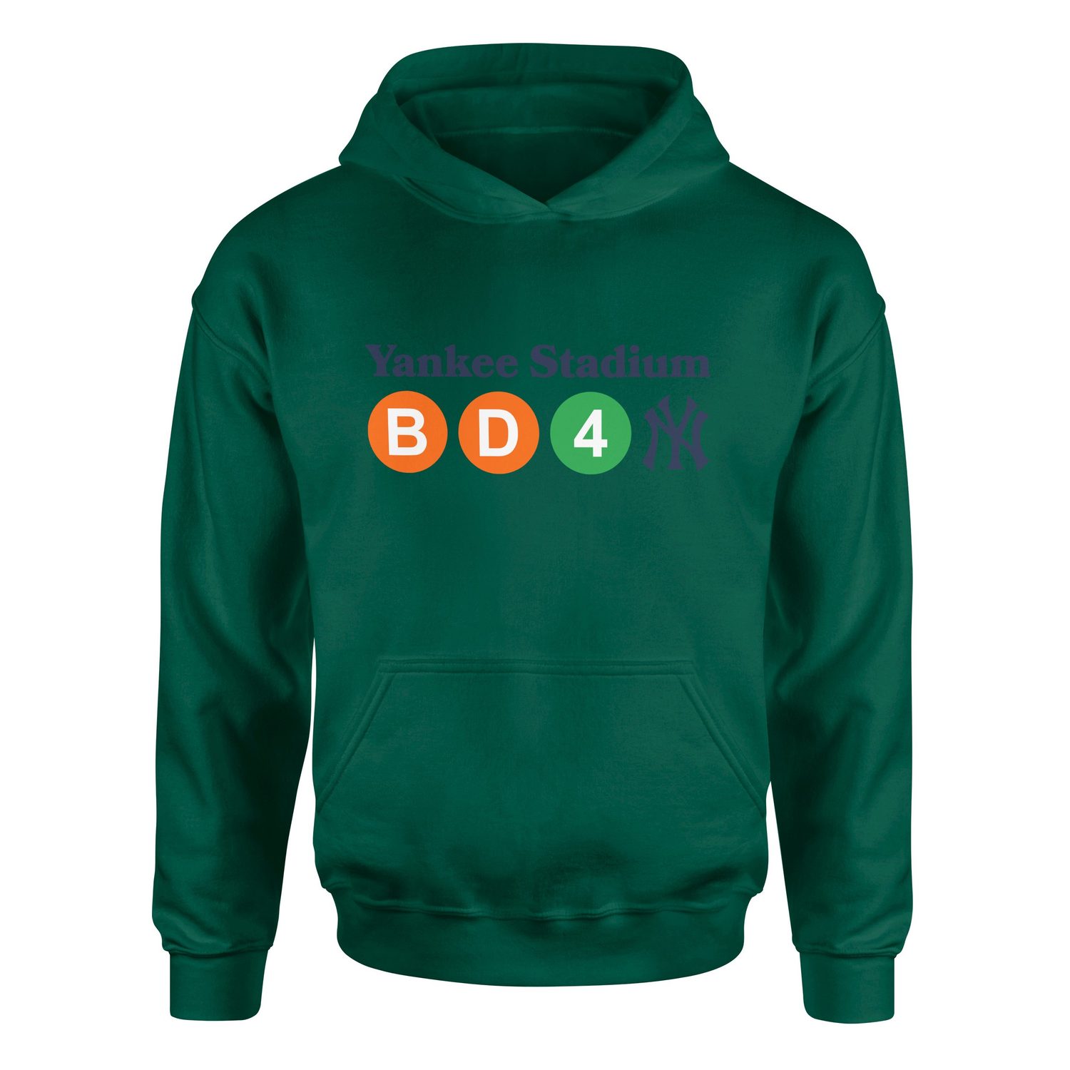 NYC 161 St- Yankee Stadium Subway Station  Hoodie S - Nefti Yeşili