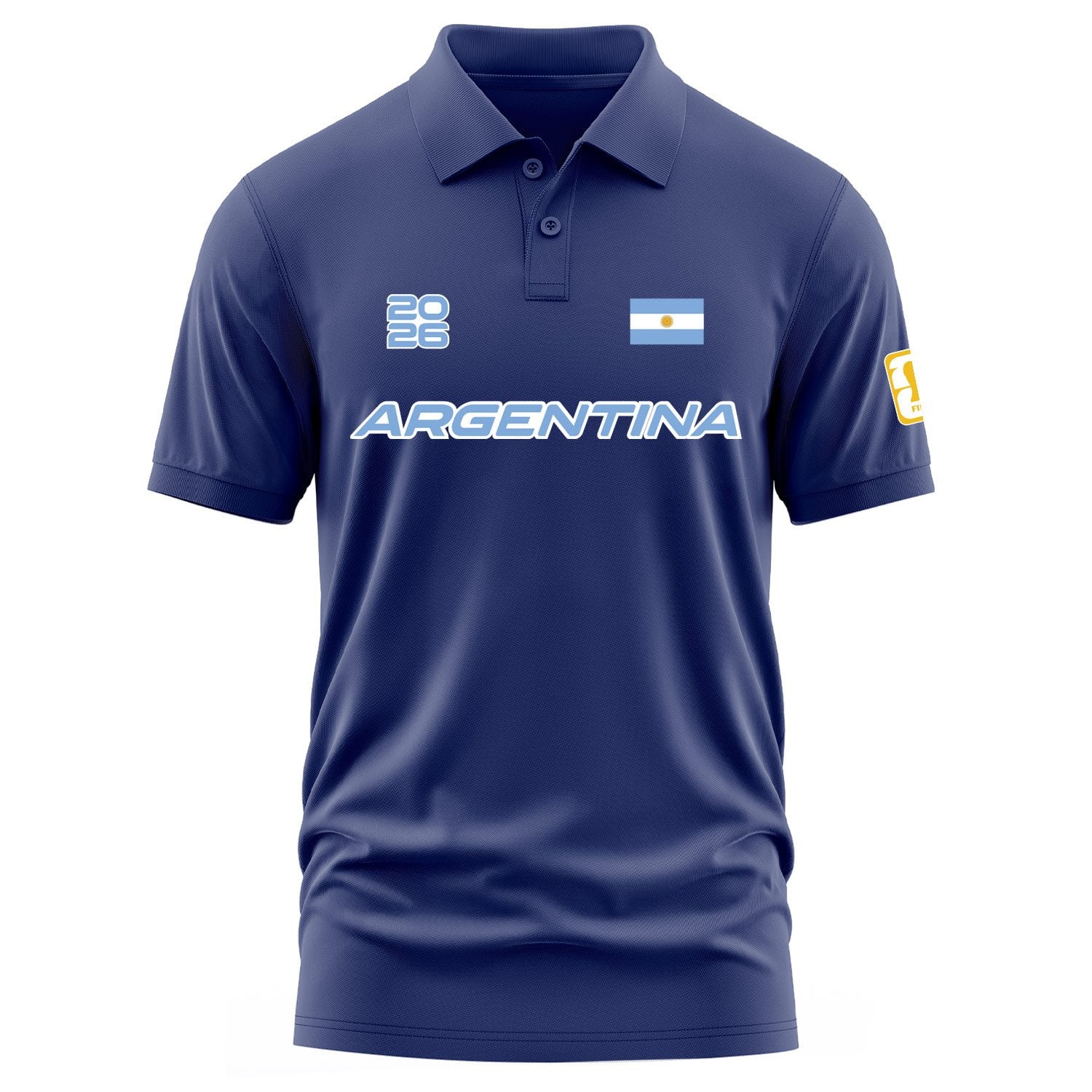Arjantin 2026 Polo Tişört M - İndigo Mavisi | OUTLET