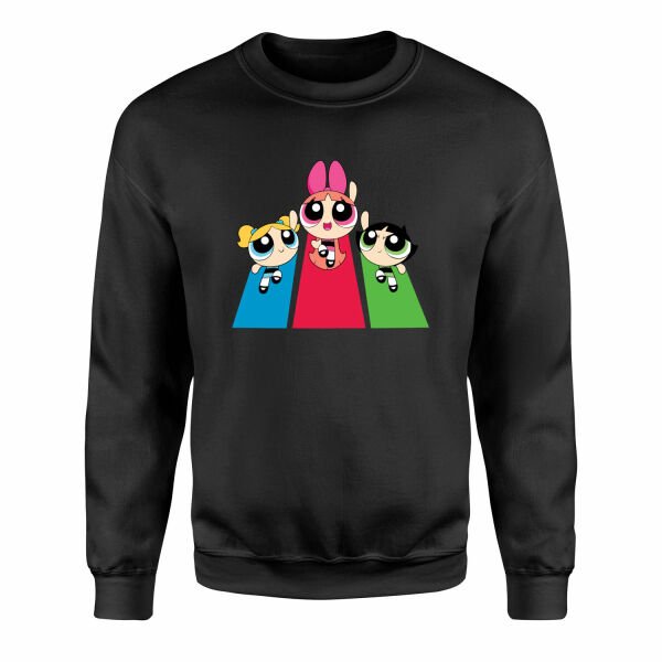 The Powerpuff Girls Sweatshirt M - Siyah