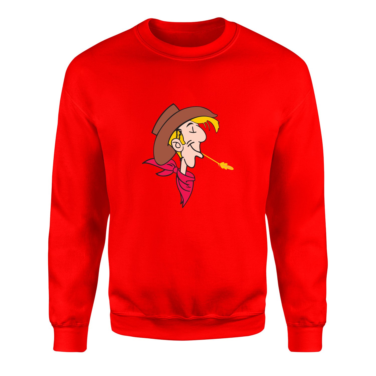 Lucky Luke Sweatshirt L - Kırmızı