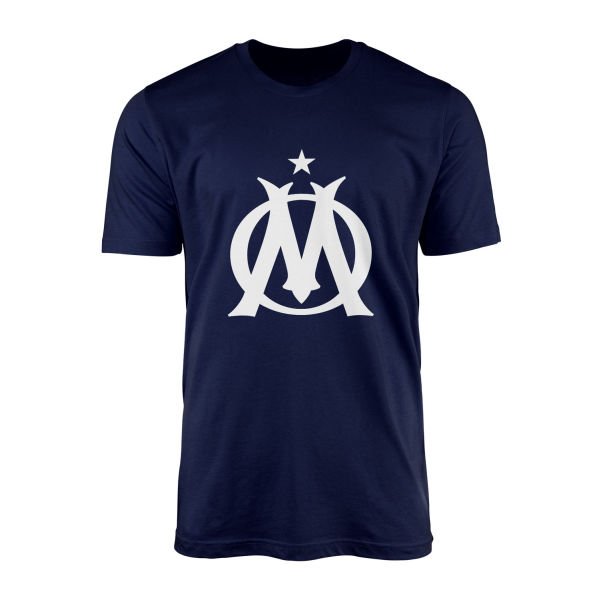 Olympique de Marseille Vainqueur Shield Tişört XXL - İndigo Mavisi