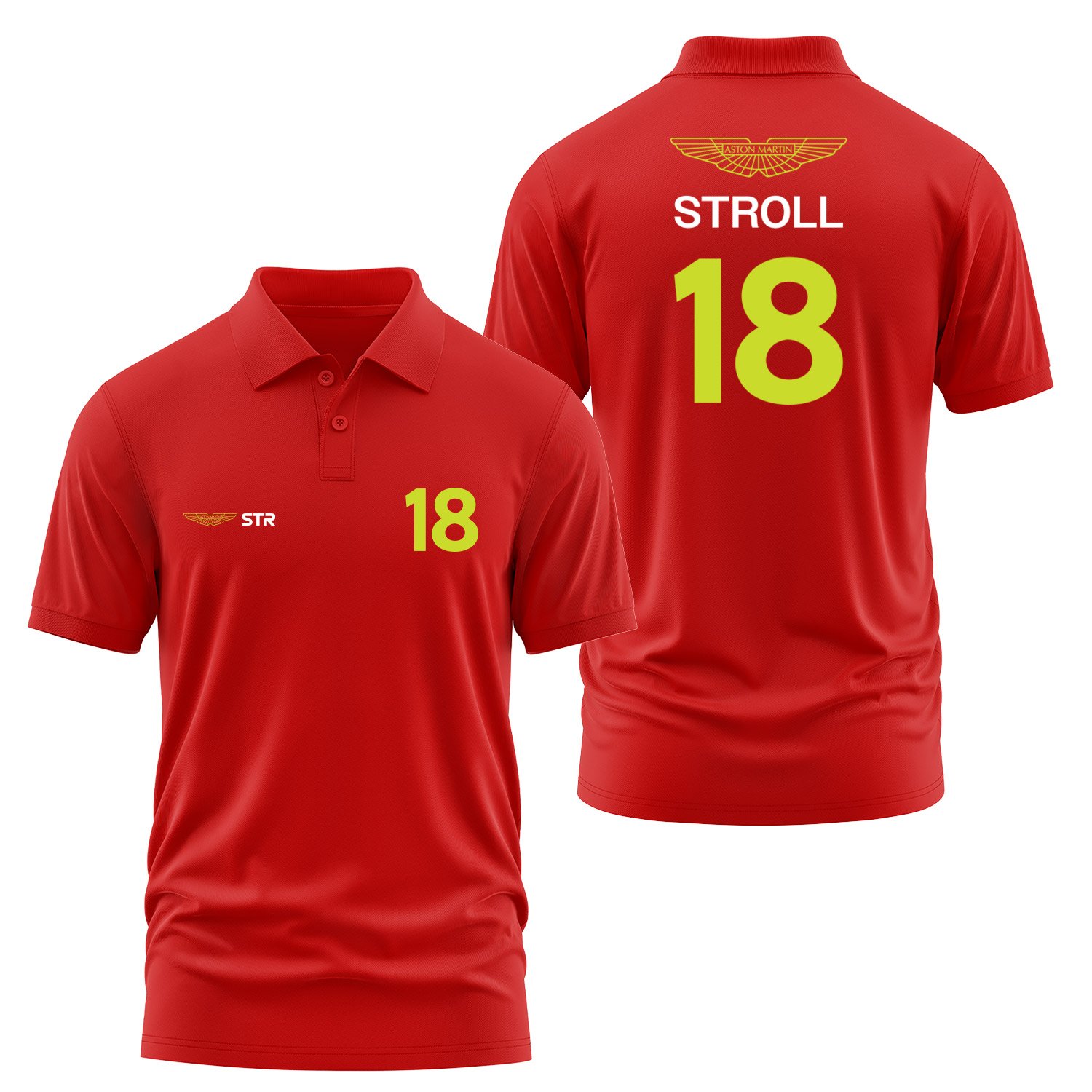 Lance Stroll 18 Driver Basic Polo Tişört