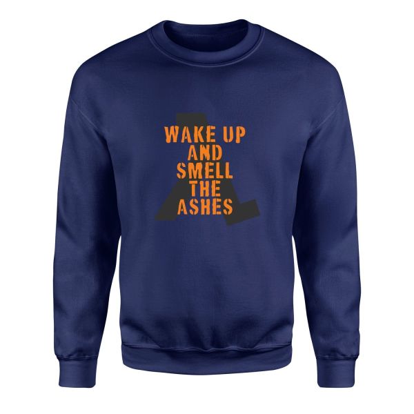 Wake Up And Smell the Ashes Sweatshirt XXL - İndigo Mavisi