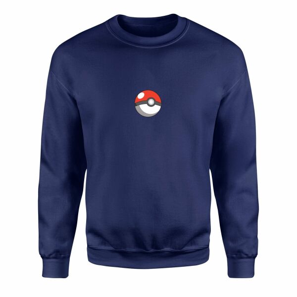 Pokeball Sweatshirt L - İndigo Mavisi