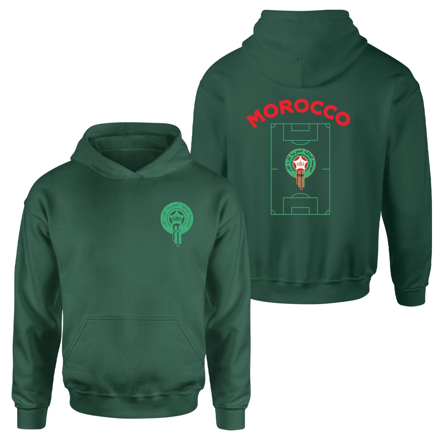 Fas Dünya Kupası 2026 Hoodie M - Nefti Yeşili