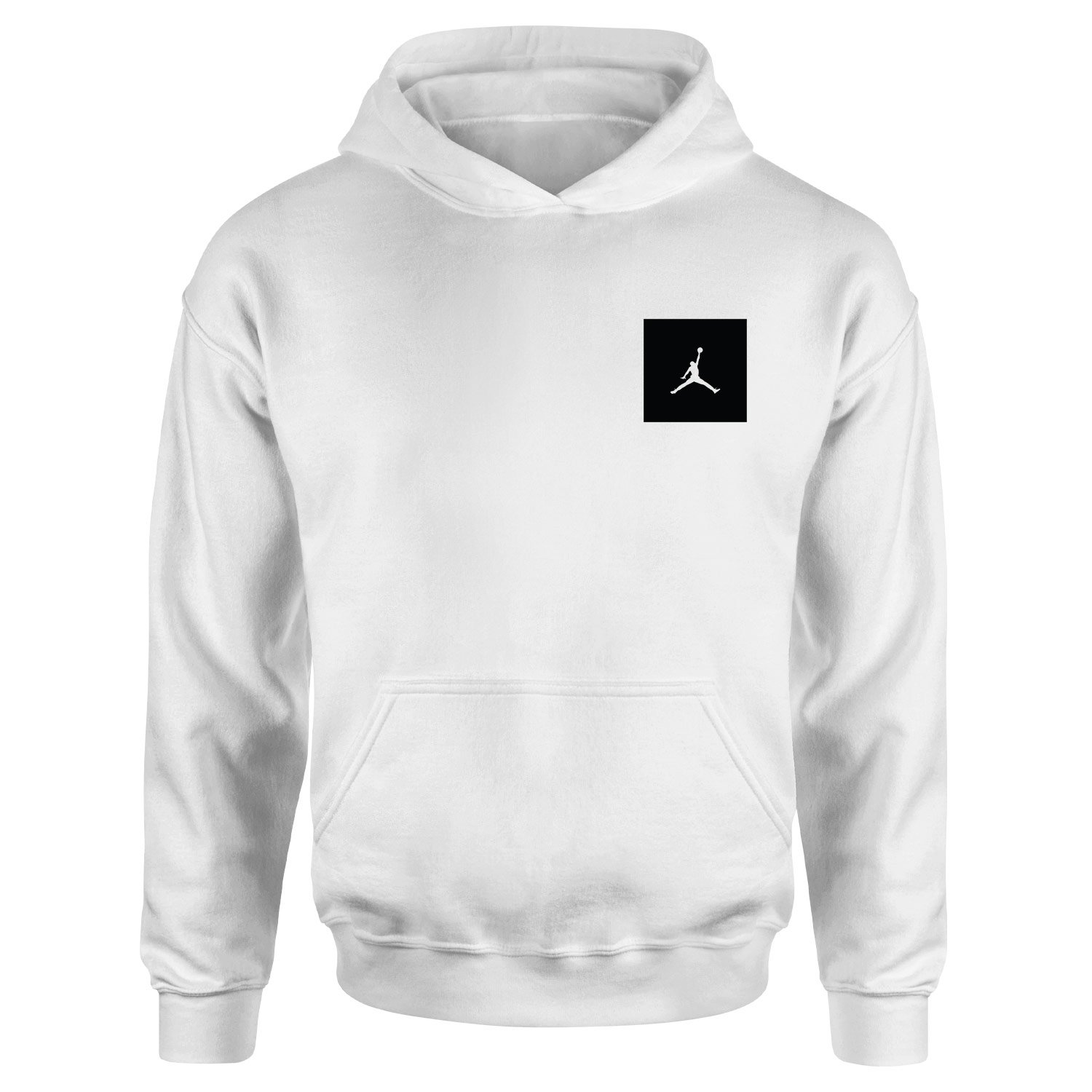 Air Jordan Black Patch Hoodie XL - Beyaz