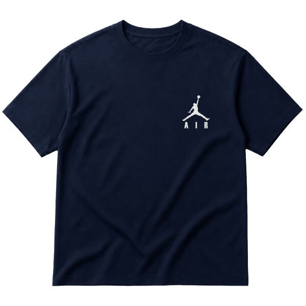 Air Jordan BIG Text W Oversize Tişört M - İndigo Mavisi