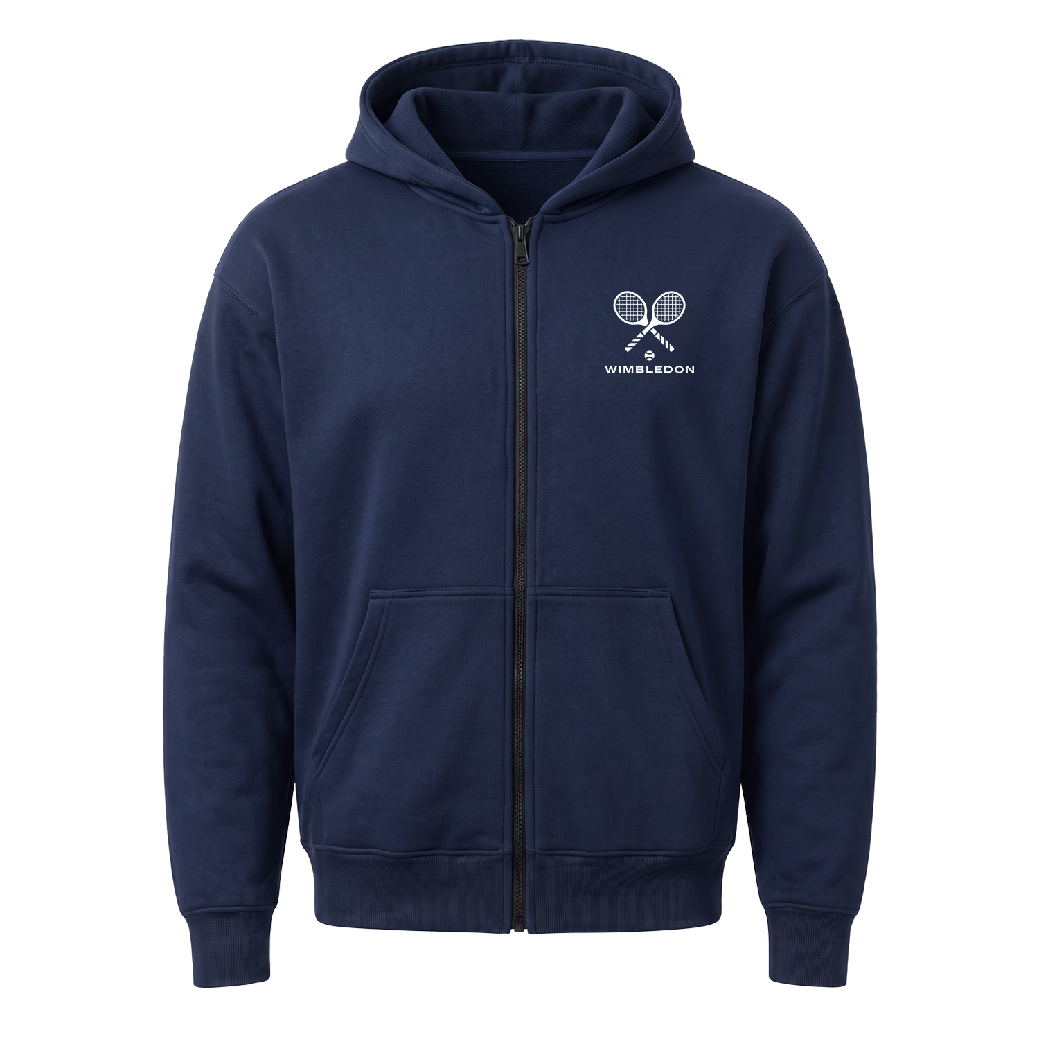 Wimbledon R Fermuarlı Kapüşonlu Sweatshirt