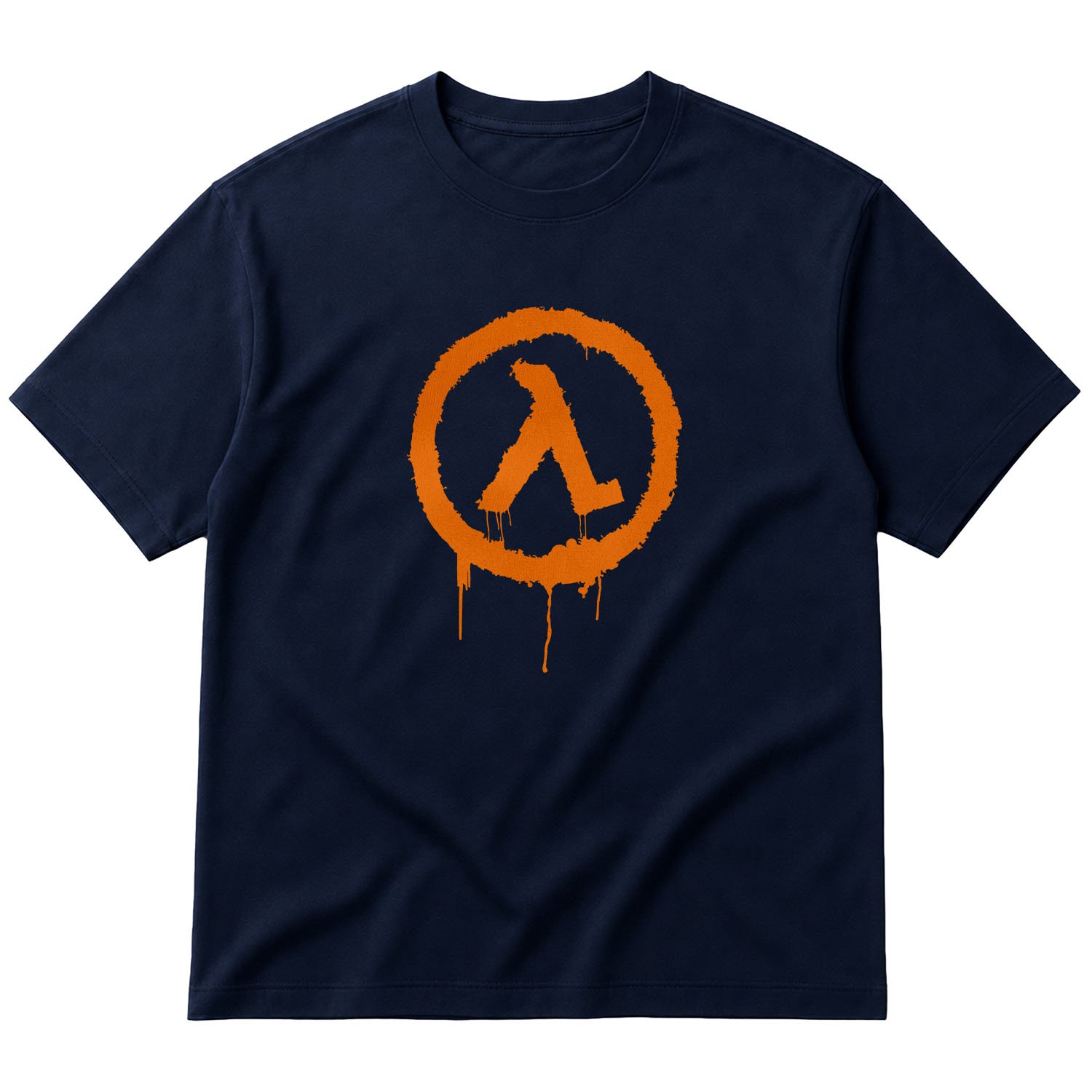 Half-Life Spray Oversize Tişört M - İndigo Mavisi