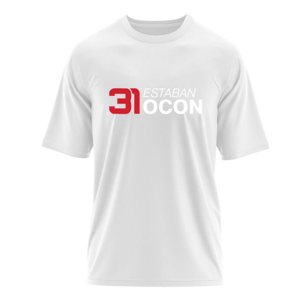Estaban Ocon 31 Oversize Tişört M - Beyaz