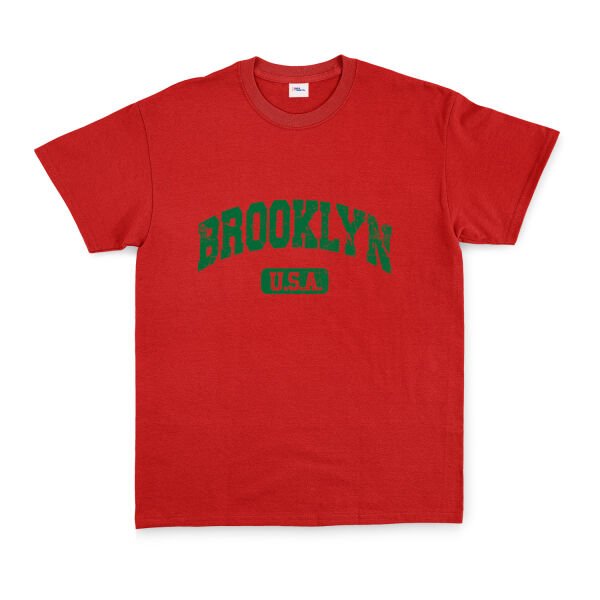 Brooklyn, USA Tişört XL - Kırmızı
