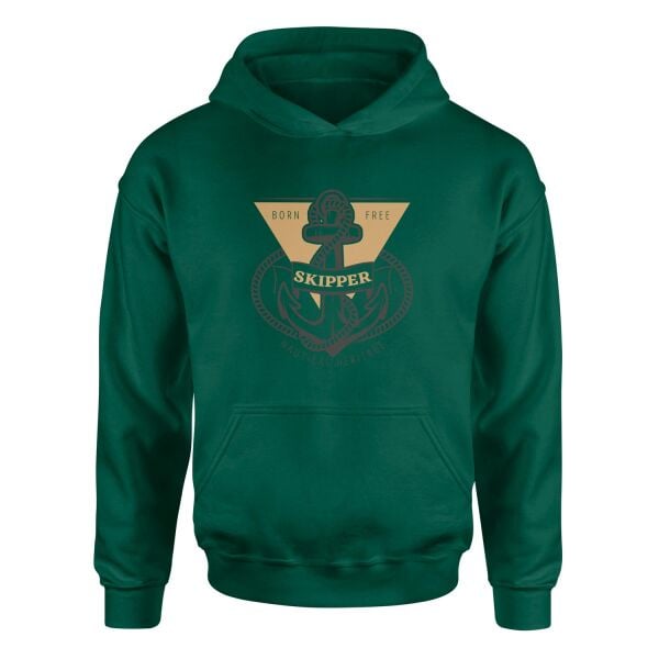 Skipper Denizci Hoodie XL - Nefti Yeşili