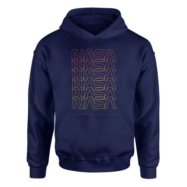 NASA Classic Worm Blend Hoodie S - Lacivert