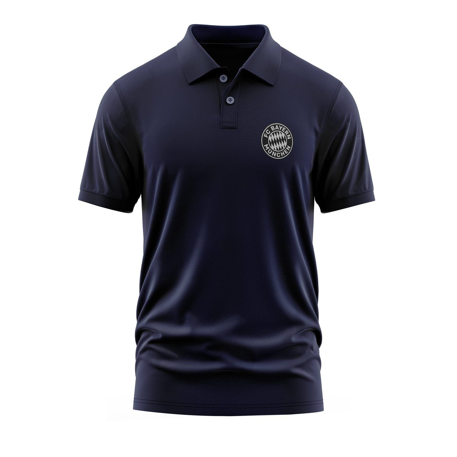 Bayern Münih Rekordmeister Muted Black Polo Tişört S - İndigo Mavisi