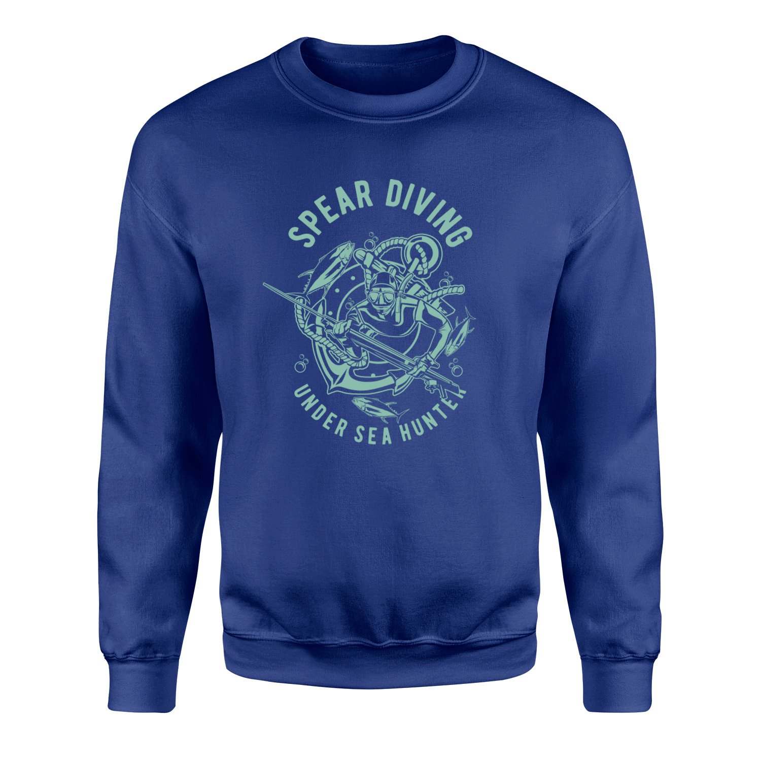 Spear Diving Zıpkıncılık Sweatshirt M - İndigo Mavisi