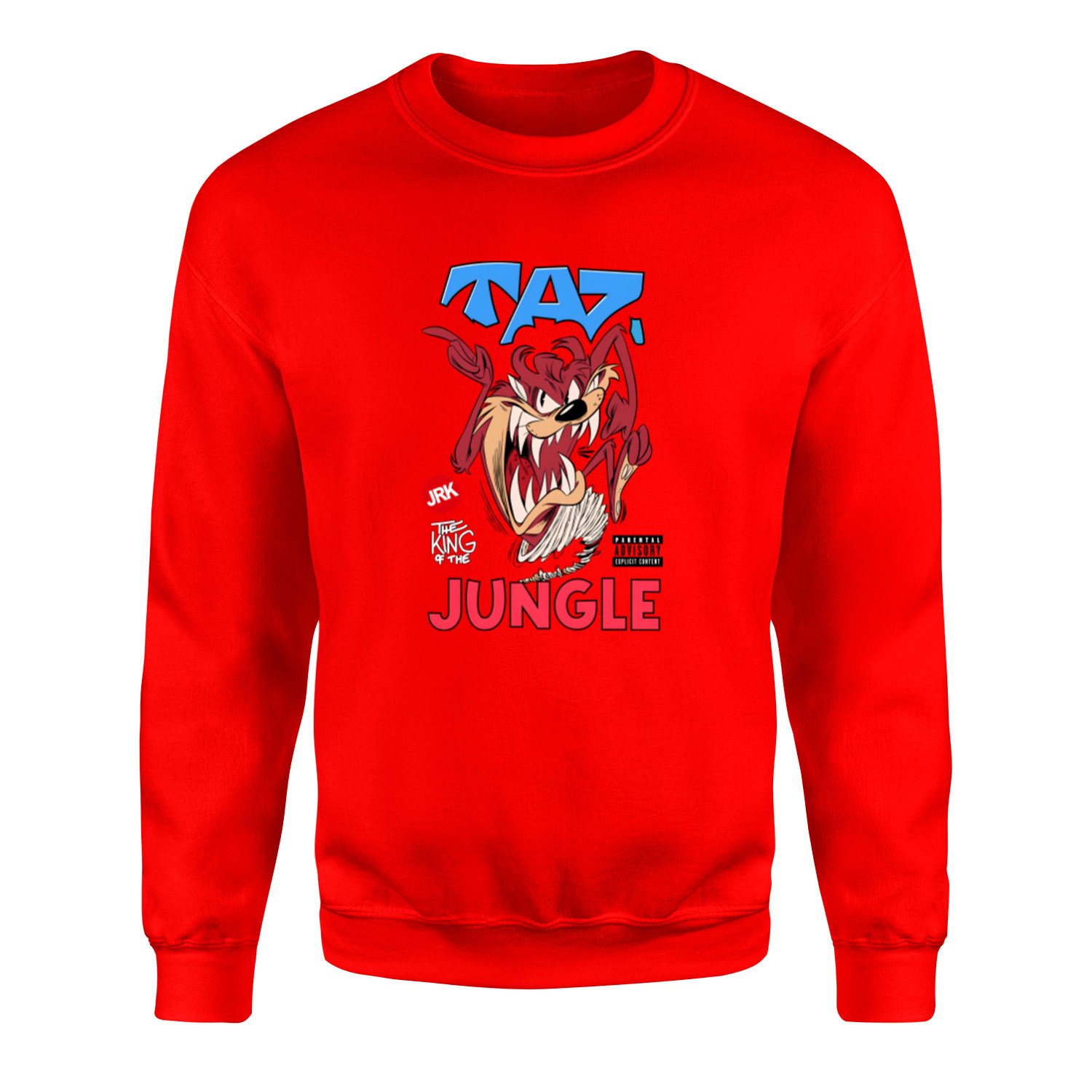 Taz The King of Jungle Sweatshirt XL - Kırmızı