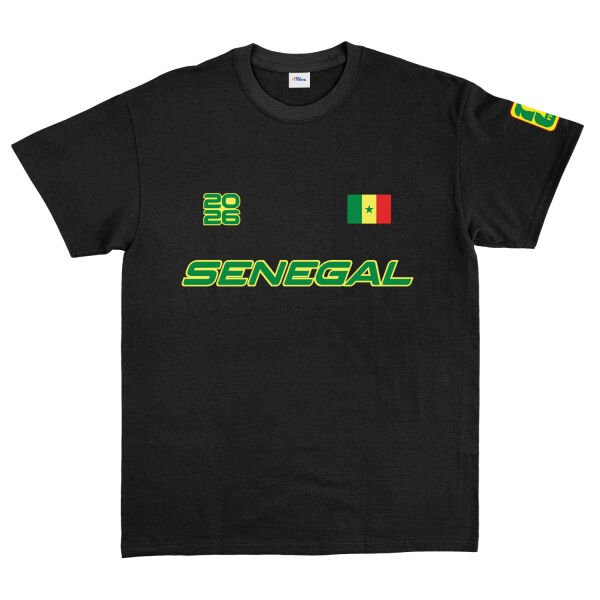 Senegal 2026 Tişört XL - Siyah