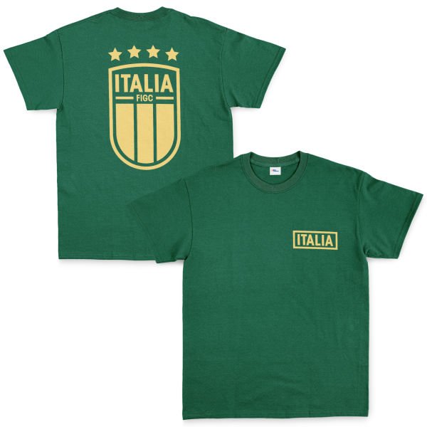 İtalya Futbol Takımı Gold Edition Tişört XXL - Nefti Yeşili