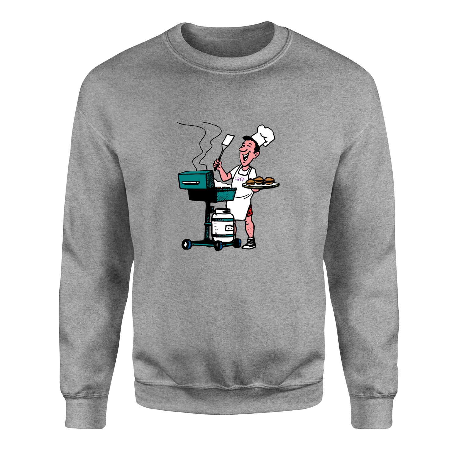 BBQ Chef Sweatshirt XXL - Gri