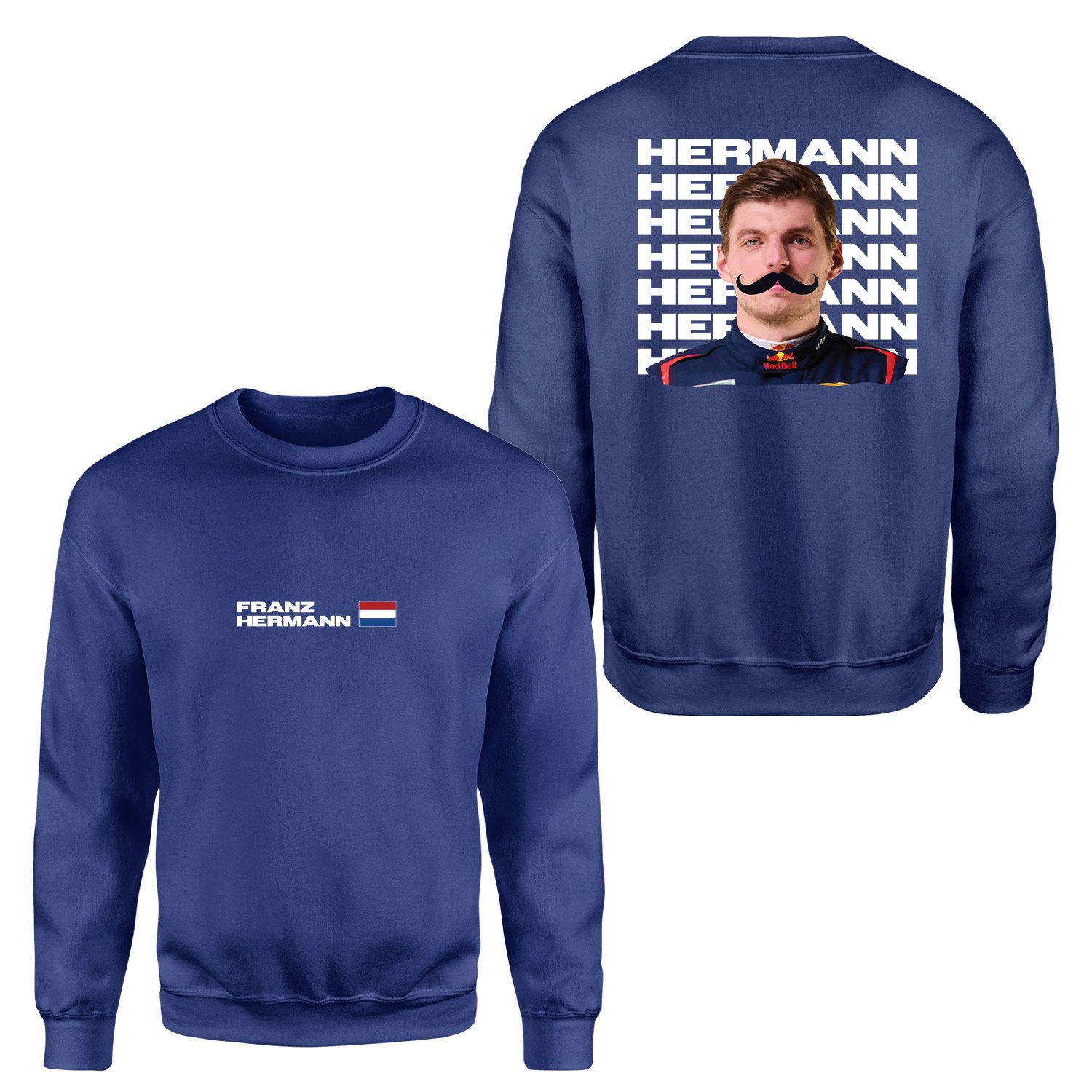 Franz Hermann Red Bull Driver Sweatshirt L - İndigo Mavisi