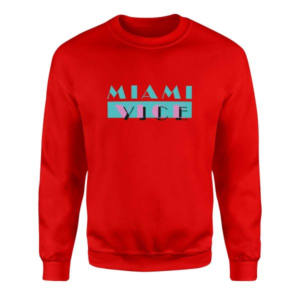 Miami Vice Sweatshirt L - Kırmızı